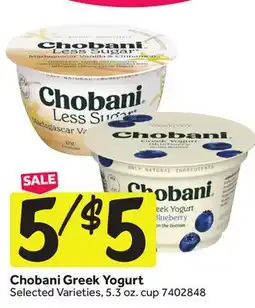 Stop&Shop Chobani Greek Yogurt offer