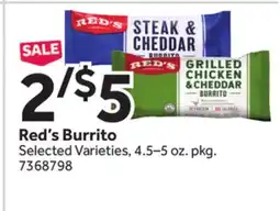 Stop&Shop Red's Burrito offer