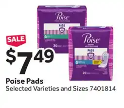 Stop&Shop Poise Pads offer