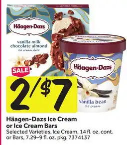 Stop&Shop Häagen-Dazs Ice Cream or Ice Cream Bars offer