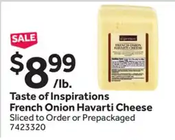 Stop&Shop Taste of Inspirations French Onion Havarti Cheese offer