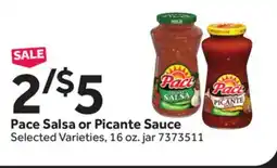 Stop&Shop Pace Salsa or Picante Sauce offer