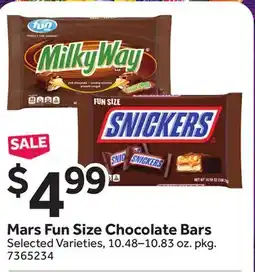 Stop&Shop Mars Fun Size Chocolate Bars offer