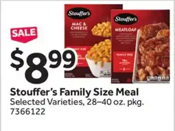 Stop&Shop Stouffer's Family Size Meal offer