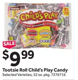 Stop&Shop Tootsie Roll Child's Play Candy offer