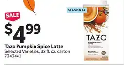 Stop&Shop Tazo Pumpkin Spice Latte offer
