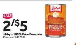 Stop&Shop Libby's 100% Pure Pumpkin offer