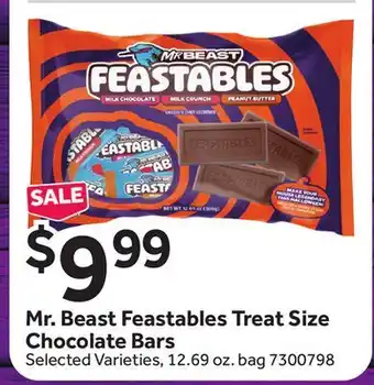 Stop&Shop Mr. Beast Feastables Treat Size Chocolate Bars offer
