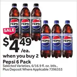 Stop&Shop Pepsi 6 Pack offer