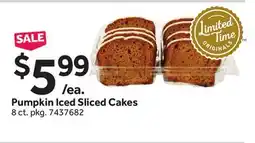 Stop&Shop Pumpkin Iced Sliced Cakes offer