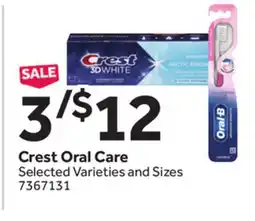 Stop&Shop Crest Oral Care offer