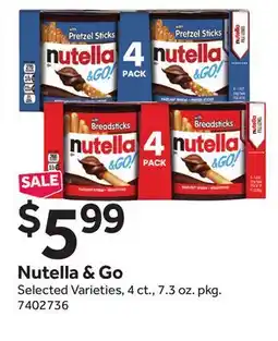 Stop&Shop Nutella & Go offer