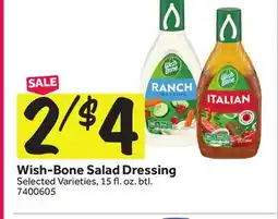 Stop&Shop Wish-Bone Salad Dressing offer