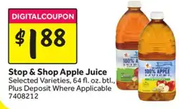 Stop&Shop Stop & Shop Apple Juice offer