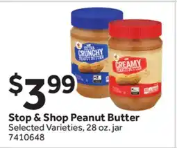 Stop&Shop Stop & Shop Peanut Butter offer
