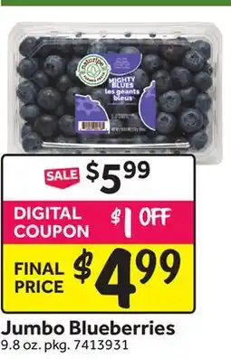 Stop&Shop Jumbo Blueberries offer