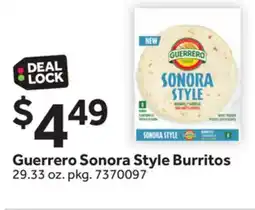 Stop&Shop Guerrero Sonora Style Burritos offer