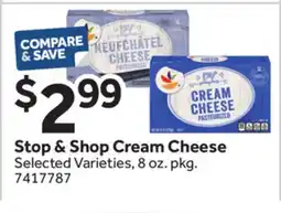 Stop&Shop Stop & Shop Cream Cheese offer