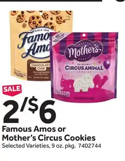 Stop&Shop Famous Amos or Mother's Circus Cookies offer