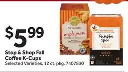 Stop&Shop Stop & Shop Fall Coffee K-Cups offer
