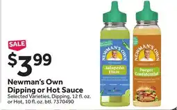 Stop&Shop Newman's Own Dipping or Hot Sauce offer