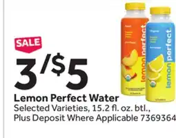 Stop&Shop Lemon Perfect Water offer