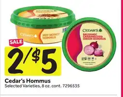 Stop&Shop Cedar's Hommus offer