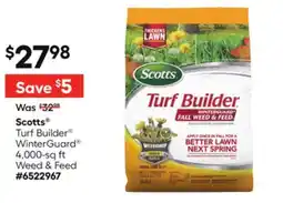 Lowe's Turf Builder WinterGuard 4,000-sq ft Weed & Feed offer