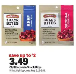 Meijer Old Wisconsin Snack Bites offer
