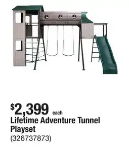 The Home Depot Lifetime Adventure Tunnel Playset offer