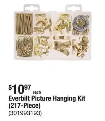 The Home Depot Everbilt Picture Hanging Kit (217-Piece) offer