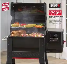 Ace Hardware Weber Smoque Wood Pellet Grill offer