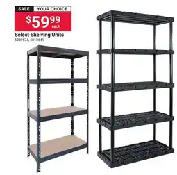 Ace Hardware Select Shelving Units offer