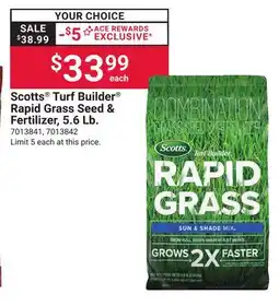 Ace Hardware Scotts Turf Builder Rapid Grass Seed & Fertilizer, 5.6 Lb offer