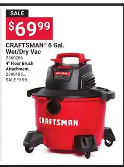 Ace Hardware CRAFTSMAN 6 Gal. Wet/Dry Vac offer
