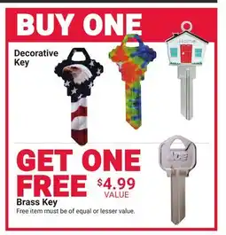 Ace Hardware Decorative Key offer
