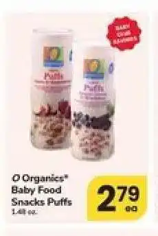 Safeway O Organics Baby Food Snacks Puffs offer
