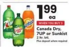 Safeway Canada Dry, 7UP or Sunkist offer