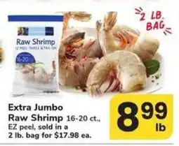 Safeway Extra Jumbo Raw Shrimp offer