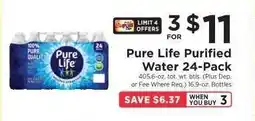 ShopRite Pure Life Purified Water 24-Pack offer