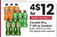 Safeway Canada Dry, 7 UP or Sunkist offer