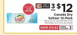 ShopRite Canada Dry Seltzer 12-Pack offer