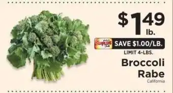 ShopRite Broccoli Rabe offer