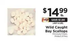 ShopRite Wild Caught Bay Scallops offer