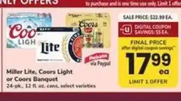 Safeway Miller Lite, Coors Light or Coors Banquet offer
