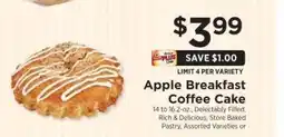 ShopRite Apple Breakfast Coffee Cake offer
