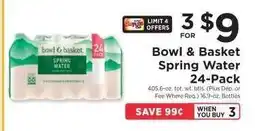 ShopRite Bowl & Basket Spring Water 24-Pack offer