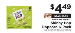 ShopRite Skinny Pop Popcorn 6-Pack offer