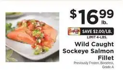 ShopRite Wild-Caught Sockeye Salmon Fillet offer