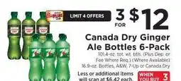 ShopRite Canada Dry Ginger Ale Bottles 6-Pack offer